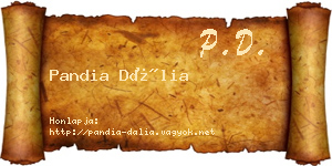 Pandia Dália névjegykártya